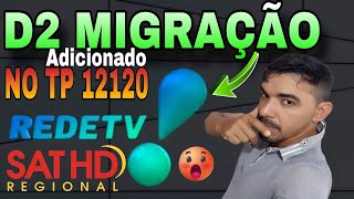 URGENTE D2-KU A REDE TV EM TESTE NO TP 12120 VEJAM SERÁ QUE VEM NOVAS MUDANÇAS AÍ MEU DEUS