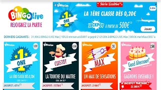 BINGO LIVE + GRATTAGE EN LIGNE !! ON VISE LE JACKPOT !!