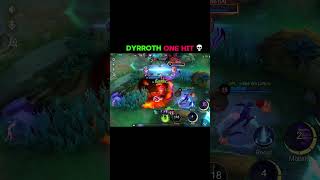 Dyrroth wtf damage🔥 #shorts #ytshorts #mlbb #shortsviral #mobilelegends #moonton