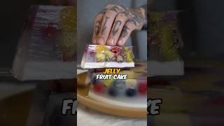 Healthy jelly fruit cake #shorts