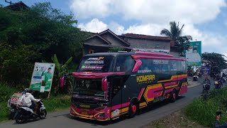 WOW!! MÈNGOYOD BUS KOMARA DENGAN JULUKAN "BAROKAH LX17" FULL BASURI V3 DI WILAYAH KARANGNUNGGAL!!