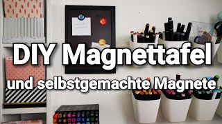 DIY Magnettafel und selbstgemachte Magnete I Bottlecaps I Magnetpapier