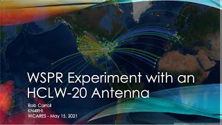 WSPR Experiment with an HCLW-20 Antenna