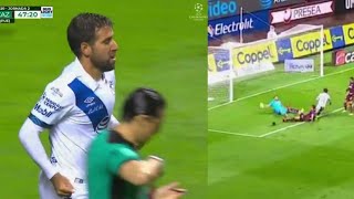 Gol de Pablo González Díaz Puebla vs Cruz Azul 1-0 Estadio Cuauhtémoc Jornada 2 LIGAMX Fut AZTECA