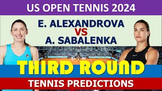 Ekaterina Alexandrova vs Aryna Sabalenka | 2024 US Open Round 3