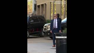 Musk departs Washington hotel after meeting with Trump and Republicans