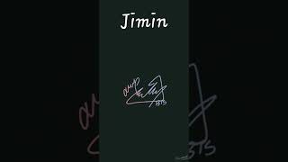 All Members Signature of BTS.#kpop #kpopidol #bts #rm #jin #suga #jhope #jimin #taehyung #jungkook