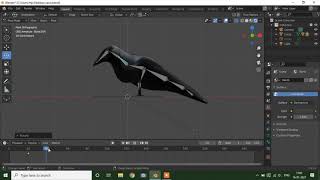 Crow making in blender Part 4