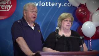 Sam and Barb Ratiff.  $1 Million Powerball winners