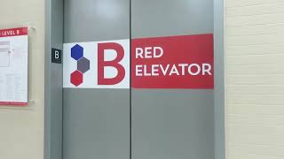 Otis Autotronic Slap on Mod/ Red Elevators at Fondren Library, SMU in Dallas, TX