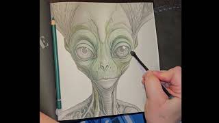 Aliens - AI Grayscale Coloring Book