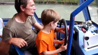 Jackson driving boat