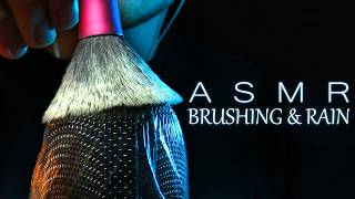 ASMR Brushing & Rain Sounds for Sleeping - Deep Relaxation - No Talking