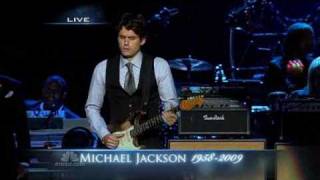 John Mayer performs " Human Nature " at Michael Jackson memorial