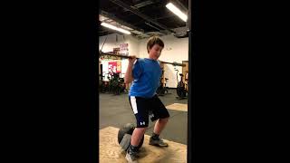 James 12 yrs ( Lower Body Squat + Upper Body Pull)