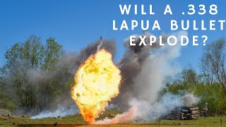 Shooting at a .338 lapua round to make it explode!