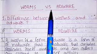 Worms vs adware|difference between worms and adware|adware versus worms in hindi|adware|worms|virus.