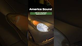 LED Bulb Kit Headlight Conversion Kit from America Sound,with 6000k cool white lights. #ledlights