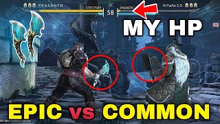 COMEBACK😭 BUTCHER EPIC vs COMMON weapon |shadow fight 4 butcher epic weapon |butcher shadow fight 4