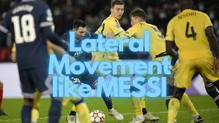 Lateral speed & explosiveness like MESSI #footballworkout #soccer #football #shorts #messi