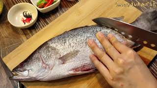 【4K】Steamed Kapong fish with lime juice