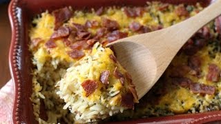 Cheesy Wild Rice Casserole -  Butter With A Side of Bread