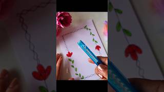 Easy & Quick Border Design for project work #borderdesigns #ytshorts #projectdesign