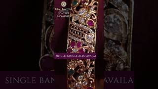 Designer Swarovski Gold Bangle II Devi Pavitra Gold & Diamonds