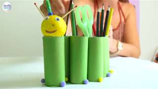 DIY - Réaliser votre pot à crayons en forme de chenille