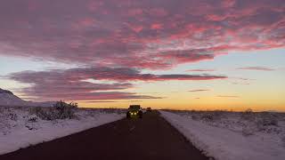 Big Bend National Park  with Record snowfall 2020