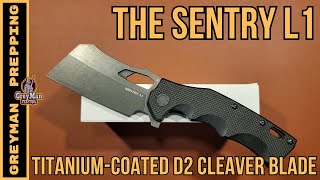 Sentry L1 Titanium Coated D2 Cleaver Blade