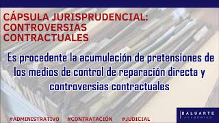 Acumulación de pretensiones en algunos medios de control