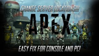 HOW TO CHANGE SERVER LOCATION ON APEX LEGENDS!!!