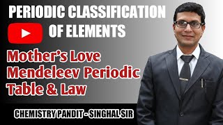 Mendeleev Periodic table | Periodic classification of elements | Chemistry Pandit Singhal Sir