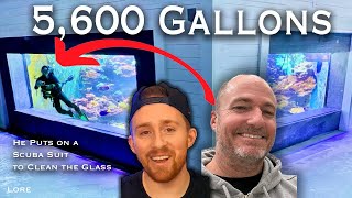 5,600 Gallon Home Aquarium Tour (One of America’s LARGEST DIY Home Aquariums)