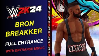 Bron Breakker WWE 2K24 ENTRANCE - #WWE2K24 Bron Breakker ENTRANCE THEME | WWE 2K24 all entrances