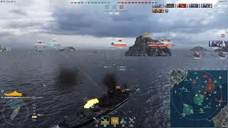 WOWS Massachusetts, 184kDM, 2 kill