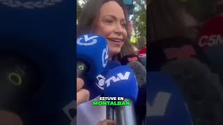 María Corina tras votar: “Ningún testigo se va sin tener las actas en mano”  #mariacorinamachado