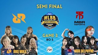 RRQ Mika vs MBR Delphyne Game 3 | RRQ vs MBR Semi Final MLBB UPOINT ESPORTS INVITATIONAL SEASON 3