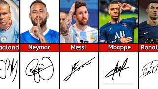 Coolest Signature Of Famous Football Players