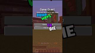 It happens sometimes... Comment more dumb ways to die in minecraft! #minecraft