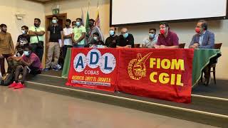 Vertenza Grafica Veneta - Conferenza stampa Adl Cobas e Fiom Cgil