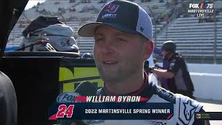 WILLIAM BYRON INTERVIEW AFTER PRACTICE - 2023 NOCO 400 NASCAR CUP SERIES