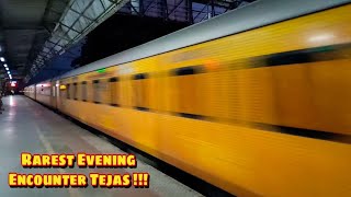 130 KMPH Rarest Evening ENCOUNTER !!! Mumbai Ahmedabad IRCTC Tejas Express