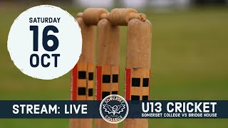 U13 Cricket - Somerset College vs Bridge House - 16 Oct 2021