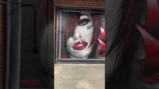 Aerosol art, spray paint, mural, portrait