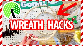 Grab WREATHS from Dollar Tree for these BRILLIANT Christmas Crafts!