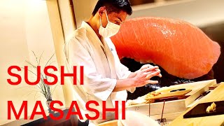 OMAKASE AT SUSHI MASASHI -Gaienmae,Tokyo - March 2021 - Japanese Food [English Subtitles]