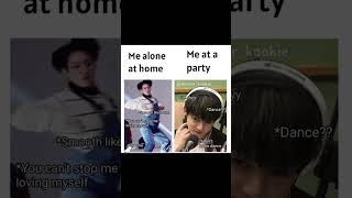 Bts Funny Meme When I'm go to party #btsarmy#jhope#jimin #jungkook#shortsfeed #rm#btsv #jin#suga