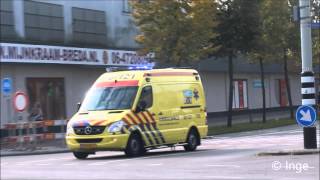 A1 Ambulance 20-121 Met Spoed Naar TH Eindstraat Breda